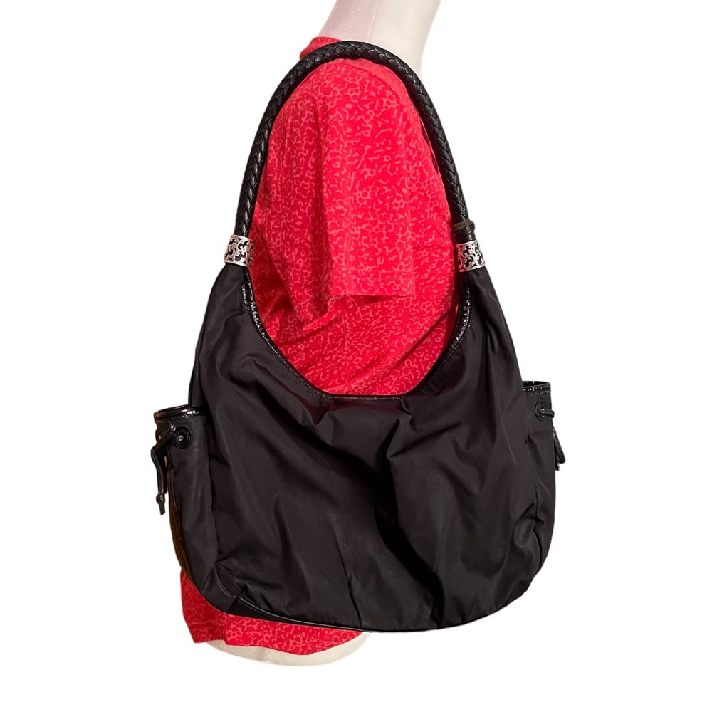Brighton animal print hobo shoulder bag purse
